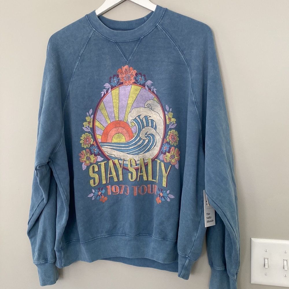 Billabong x The Salty Blonde Oversized Coastal Crew Sweatshirt - Picture 5 of 5